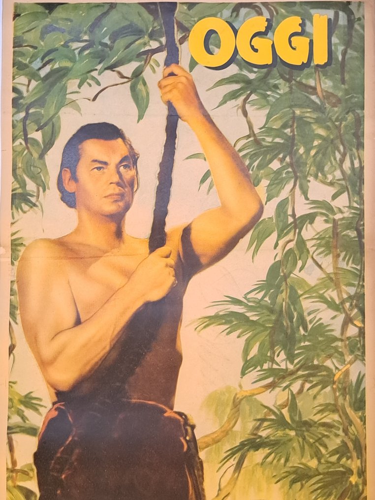 Oggi Tarzan con Johnny Weissmuller - 1 Αφίσα #1.0