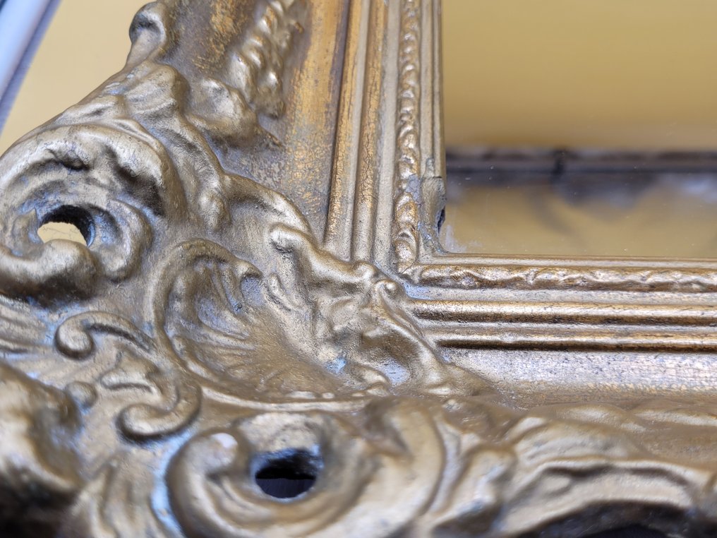 Edler Wandspiegel – Barockstil – Holzrahmen goldfarben - Καθρέφτης  - Ξύλο #3.2