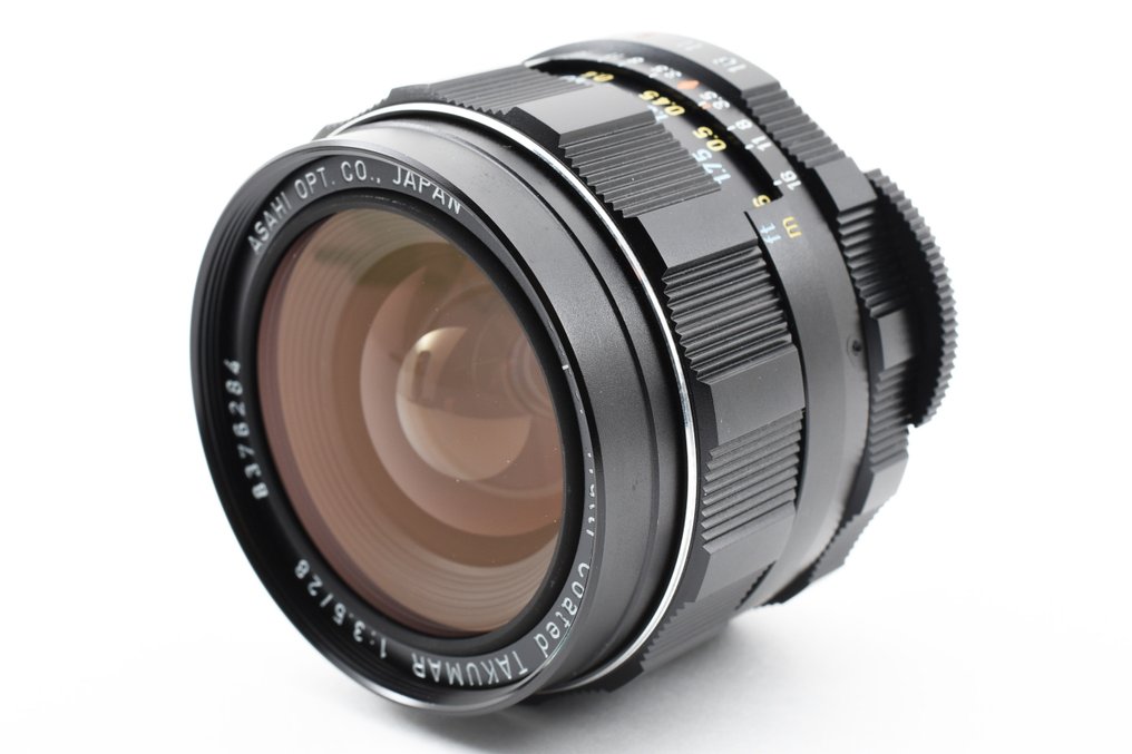 Asahi, Pentax Super-Multi-Coated Takumar 3,5/28mm with hood - M42 | Kamera-objektiv #1.0