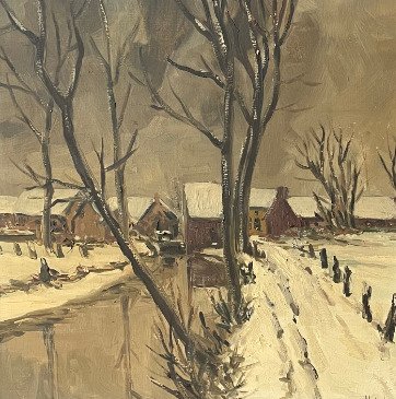 Marcel Kekebos (1937) - Winterlandschap #1.0