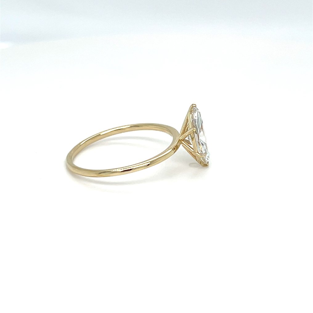 χωρίς τιμή ασφαλείας - Δαχτυλίδι - 14 καράτια Κίτρινο χρυσό -  1.10ct. tw. Διαμάντι (Εργαστηριακής καλλιέργειας) #3.2