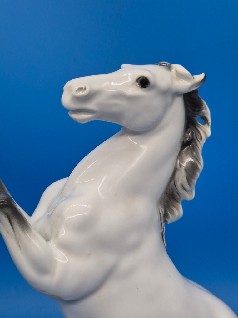 Gerold Porzellan Bavaria - Φιγούρα - Steigendes Pferd - Πορσελάνη #2.1