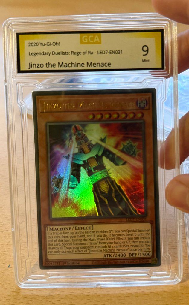 Konami - 7 Graded card - Yu-Gi-Oh! - Dark Magician Πρώτη έκδοση - Graad 10 #4.3