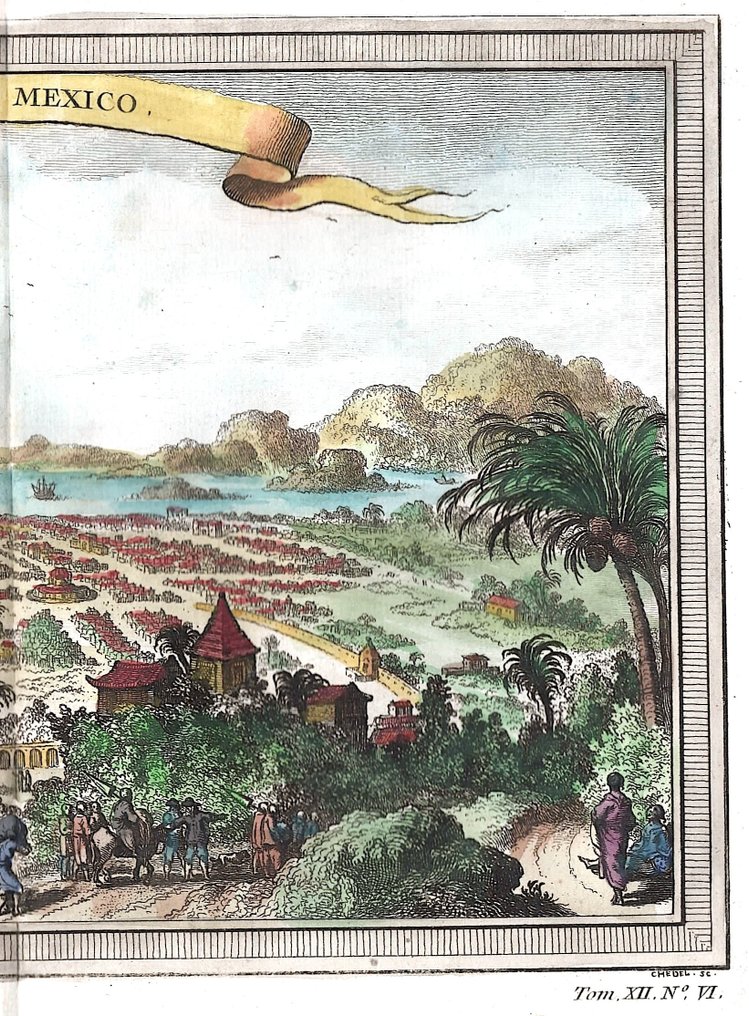 Μεξικό - Μεξικό Σίτι; N. Bellin - Nouveau Mexico - 1751-1760 #2.1