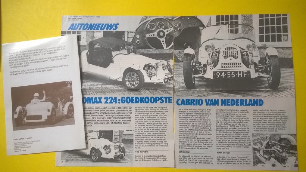 Brochure - Kitcars / Lomax / Veyret / Merlin / Reliant / Moss - 1970 #3.2