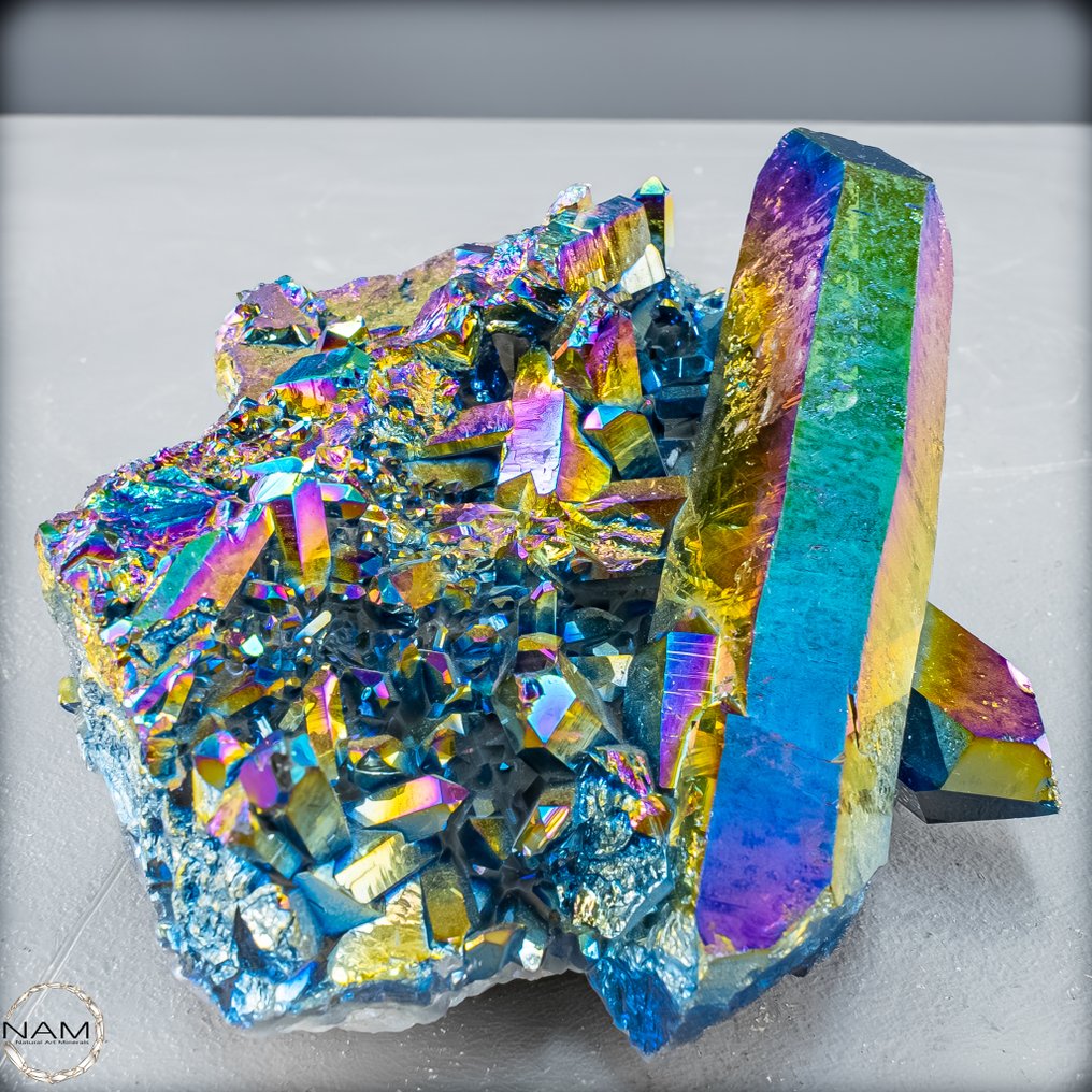 Σπάνιο στάδιο Aura-Quartz – λαμπερός Titan-Quartz με εξαιρετική παρουσία. Λαμπερός Titan-Quartz με εκπληκτική παρουσία.- 670.64 g #4.3