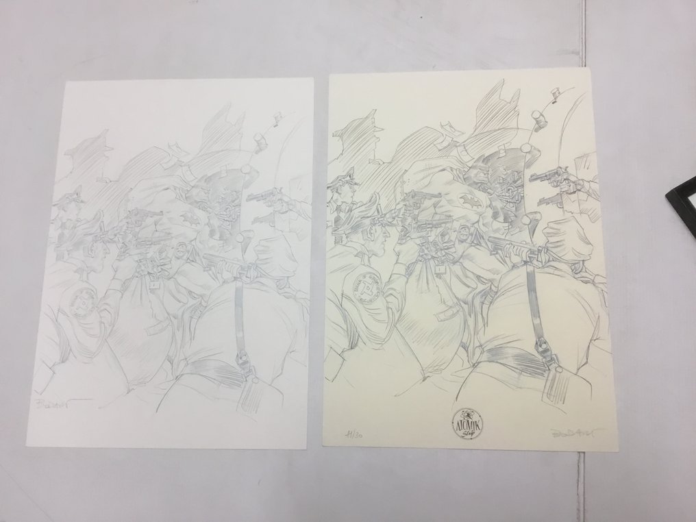 Bodart, Denis - 1 Pencil drawing - Un voleur…..inattendu! Dessin original pour estampe #1.0