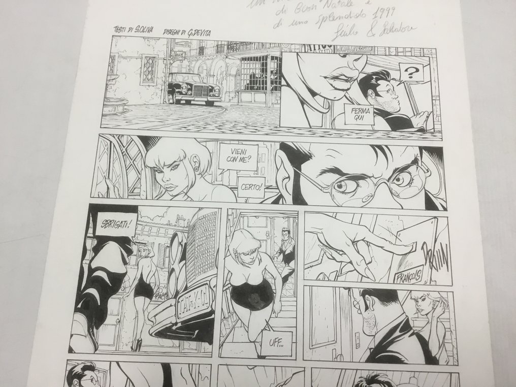 De Vita, Giulio - 1 Original page - Tatiana K. - Hommage à Tatiana K. et a F. Corteggiani - 1998 #1.0