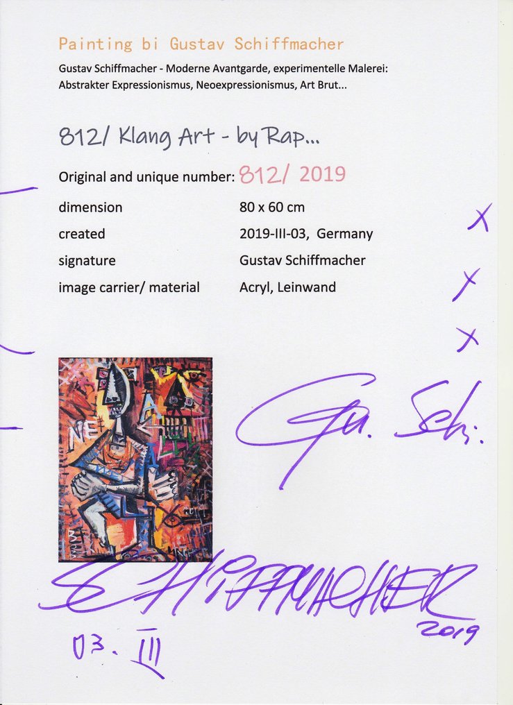Gustav Schiffmacher - 812/ Klang Art - by Rap... #1.0