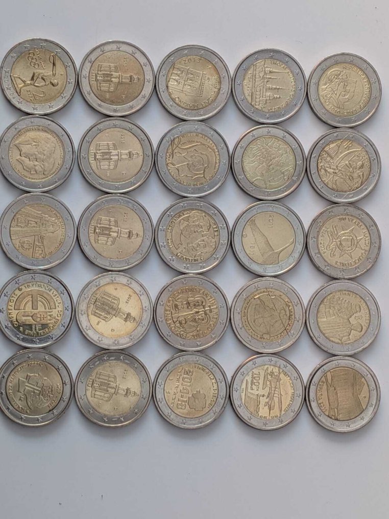 Ευρώπη. 2 Euro Various Years (25 stuks)  (χωρίς τιμή ασφαλείας) #1.0