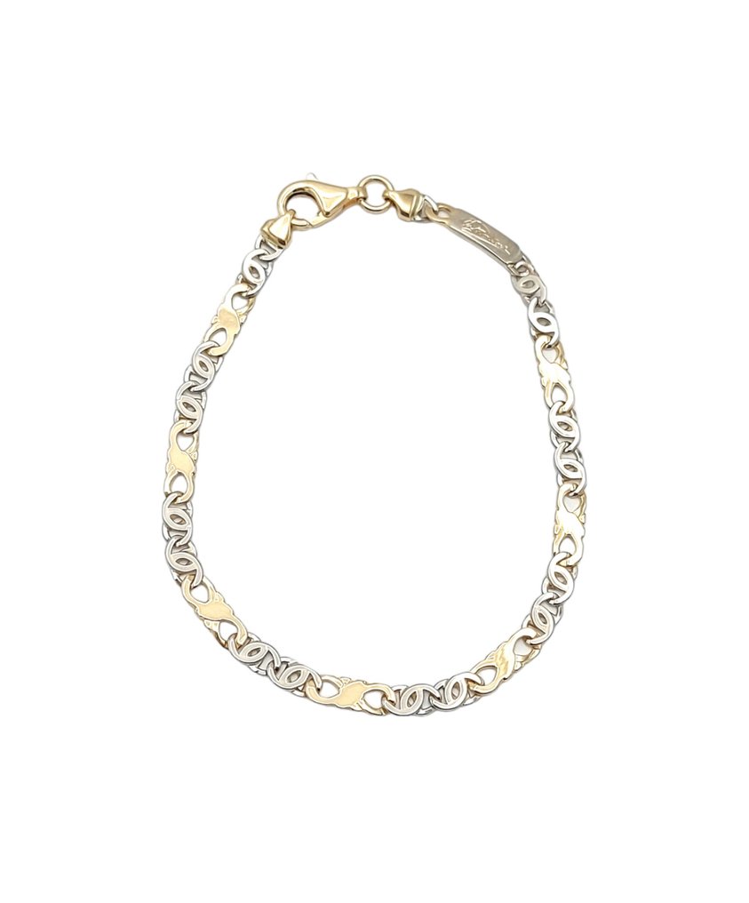 Βραχιόλι - 18 καράτια Κίτρινο χρυσό, Λευκός χρυσός #2.1