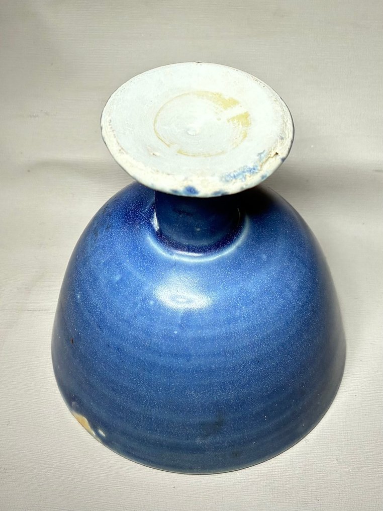 底座杯 - Stem Cup - 单色蓝（不设底价出售） - 瓷器 - 中國 - 過渡期 #3.2