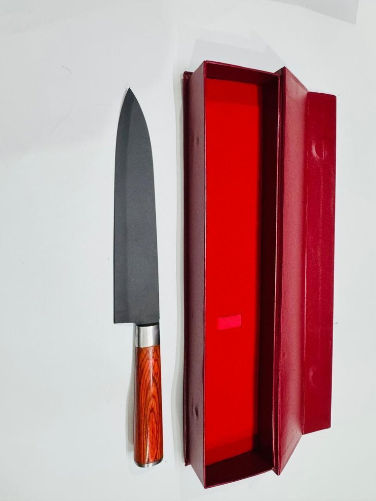 厨刀 - 日本的蔬菜刀 -  日本蔬菜刀（0107） - 钢 铁 少钢，木头 - 日本 - 厨房蔬菜刀 #4.3