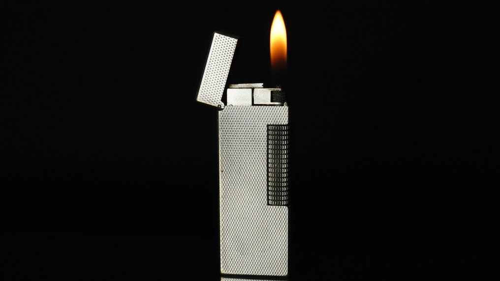 Dunhill - Barley Pattern Rollagas Lighter - Ingen mindstepris - Lighter - Forsølvet #1.0