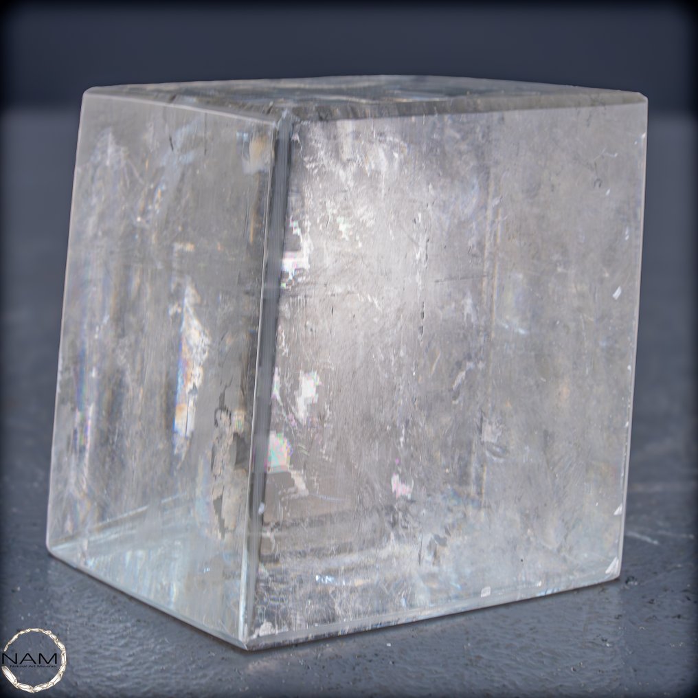 独家彩虹方解石立方体 – 清晰、能量与永恒的优雅- 222.53 g #3.2