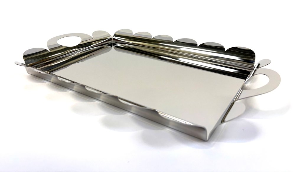 Alessi - Alessandro Mendini - Tray - "Recinto" - 18/10 stainless steel mirror polished #3.2