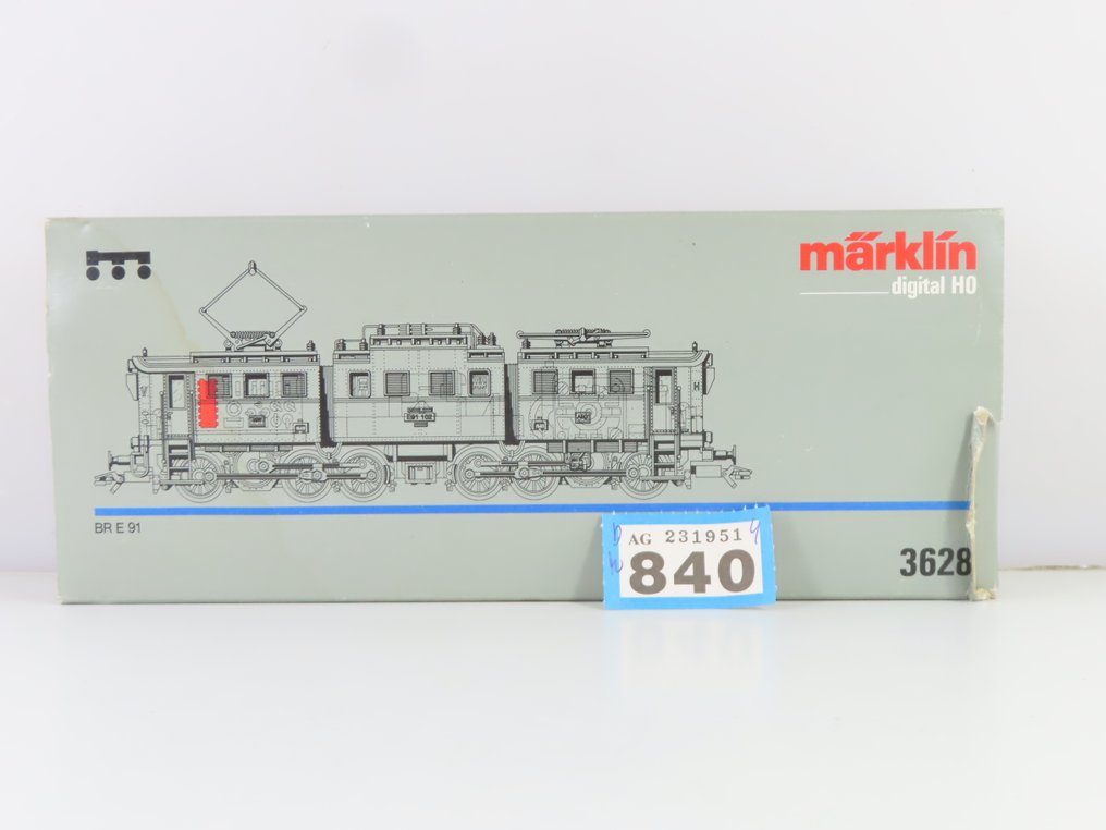 Märklin H0 - 3628 - Ellokomotiv (1) - E-91 Digital - DRG #2.1