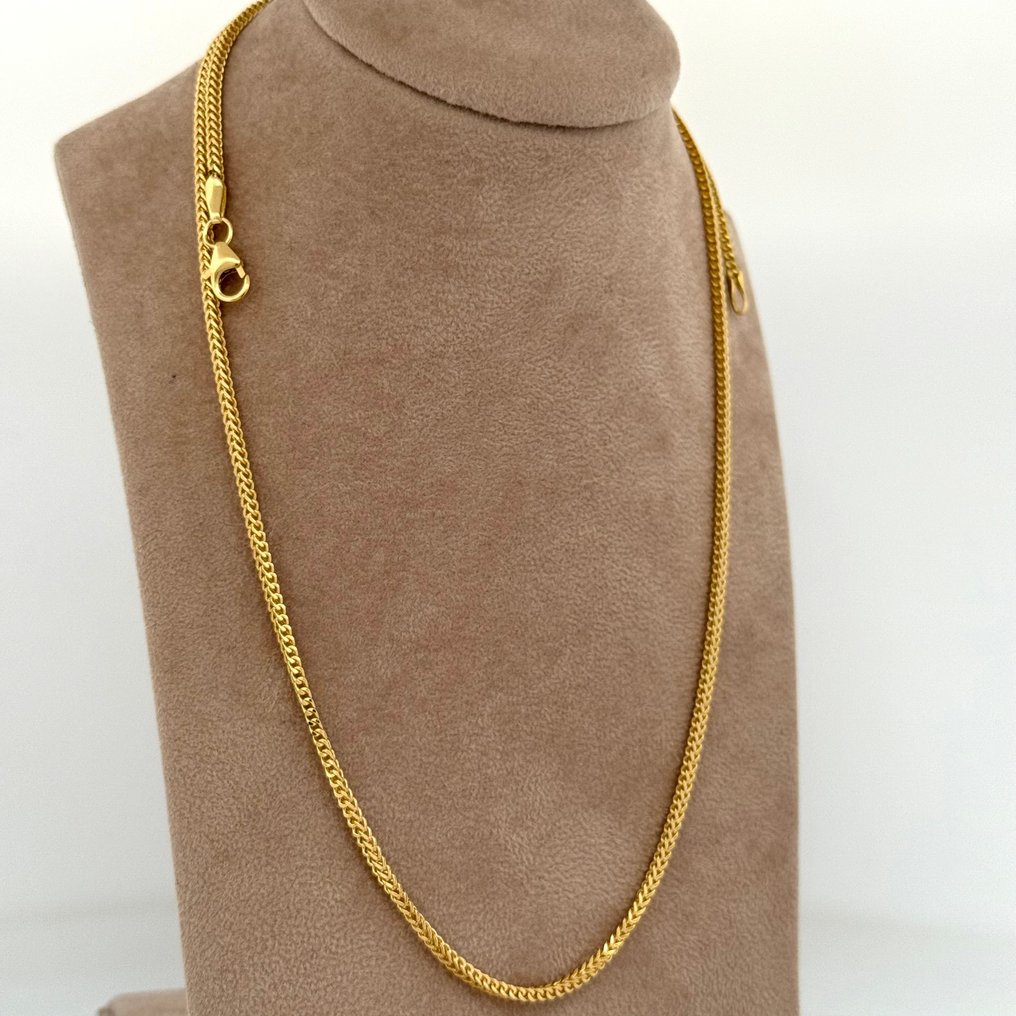 χωρίς τιμή ασφαλείας - Handmade - Κολιέ - Franco - 5.1 g - 18 καράτια Κίτρινο χρυσό #4.3