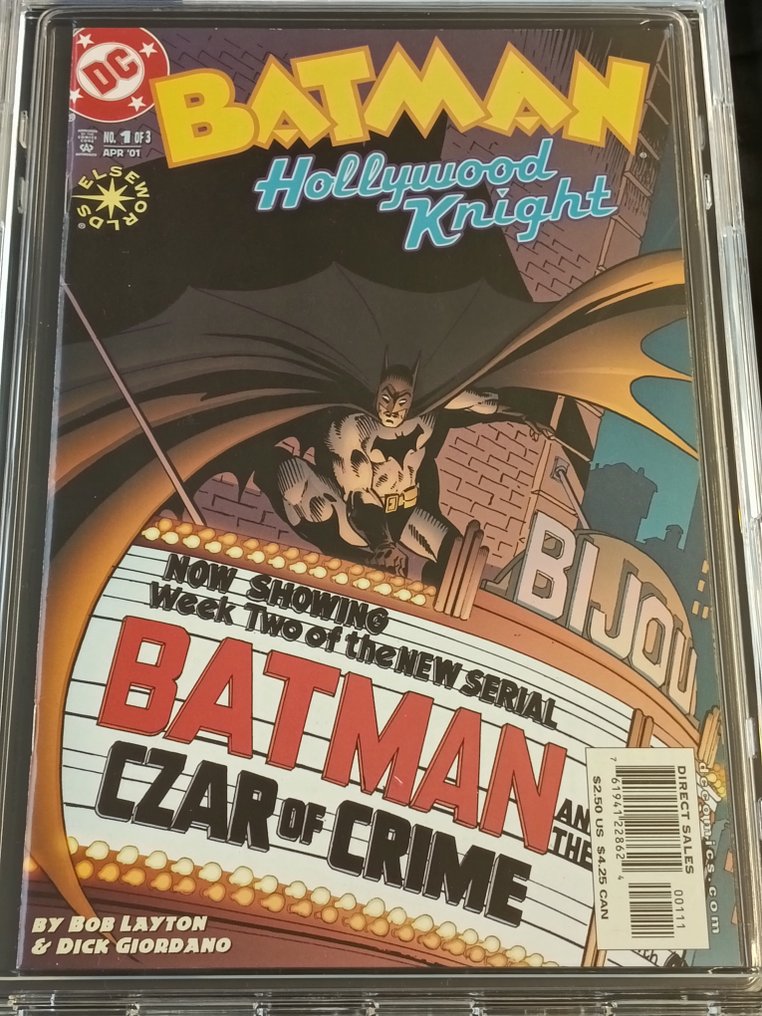 Batman: Hollywood Knight #1 - EGC 9.6 - Tinseltown Terror - 1 Graded comic - EO - 2001 #2.1