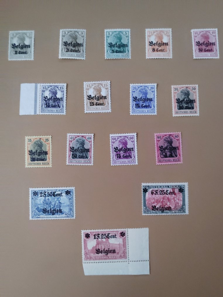 Γερμανική Αυτοκρατορία - Κατοχή του Βελγίου (1914-1918) (Landespost)  - Ελληνικά γραμματόσημα της Γερμανικής Αυτοκρατορίας #1.0