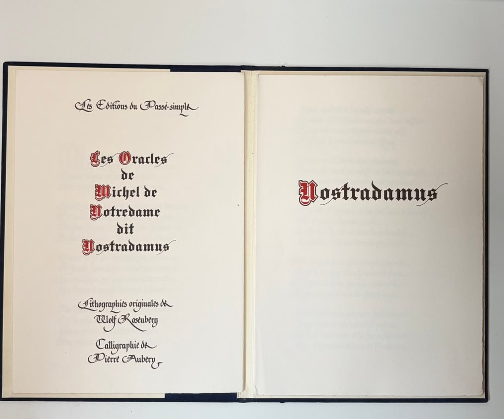 Wolf Rosenberg; Pierre Aubery - Les Oracles de Michel de Nostredame dit Nostradamus - 1975 #1.0