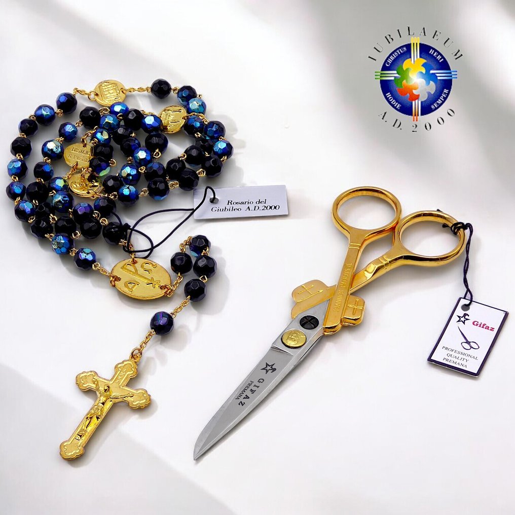  Chapelet - Ciseaux, de la collection "JUBILAEUM di Roma". - 2000  #1.0