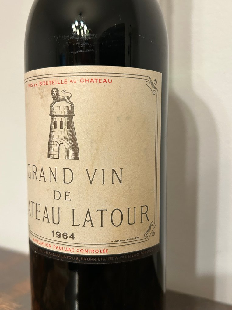 1964 Chateau Latour - 波雅克 1er Grand Cru Classé - 1 Bottle (0.75L) #3.2