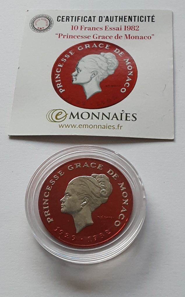 Monaco. 10 Francs 1982 Grace Kelly  (No reserve price) #3.2
