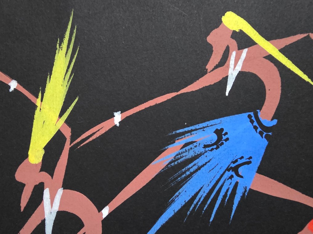 BABBY - Peinture abstraite avec personnages #2.1