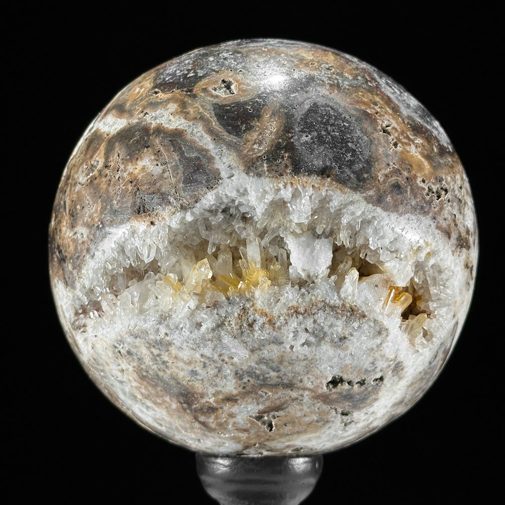 Χωρίς ελάχιστη τιμή - Υπέροχο ζευγάρι κρυστάλλινων χαλαζιών Σφαίρες σε προσαρμοσμένες βάσεις.- 2400 g - (2) #3.2