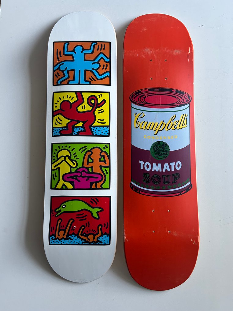Keith Haring & Andy Warhol (after) - Retrospect & Campbell's Soup Peach #1.0