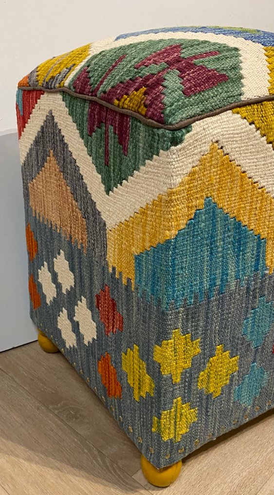Kelim Poef (αχρησιμοποίητο/καινούργιο) - Χαλί - 36 cm - 36 cm #3.2