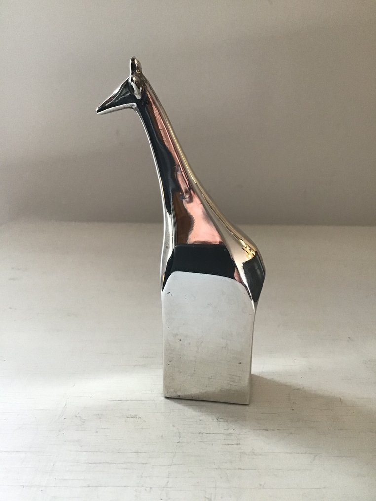 Dansk Designs - - Gunnar Cyren - 纸镇 - Girafe - 镀银锌 #4.3