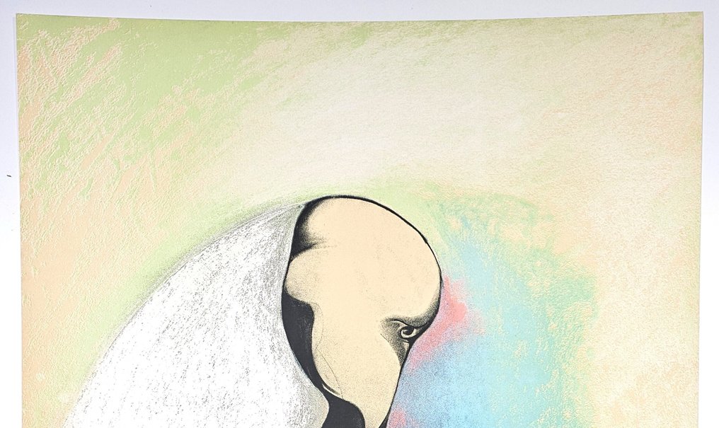 Gianni Dova (1925-1991) - Studio di una testa Romana #3.2