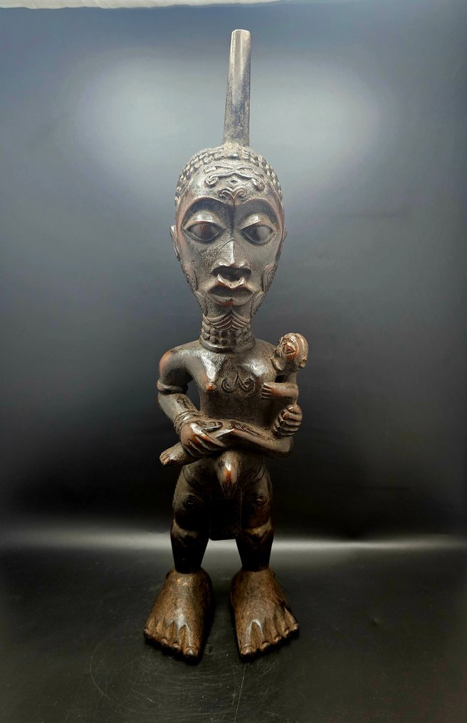 Maternité lulua - Statuetta - Congo  (Senza prezzo di riserva) #3.2