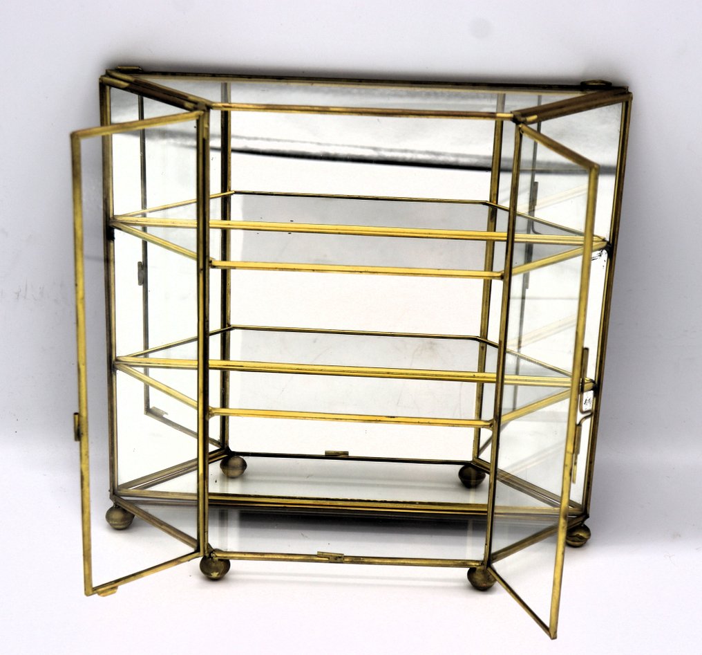 Vitrine - Spiegel, Messing, Glas #4.3