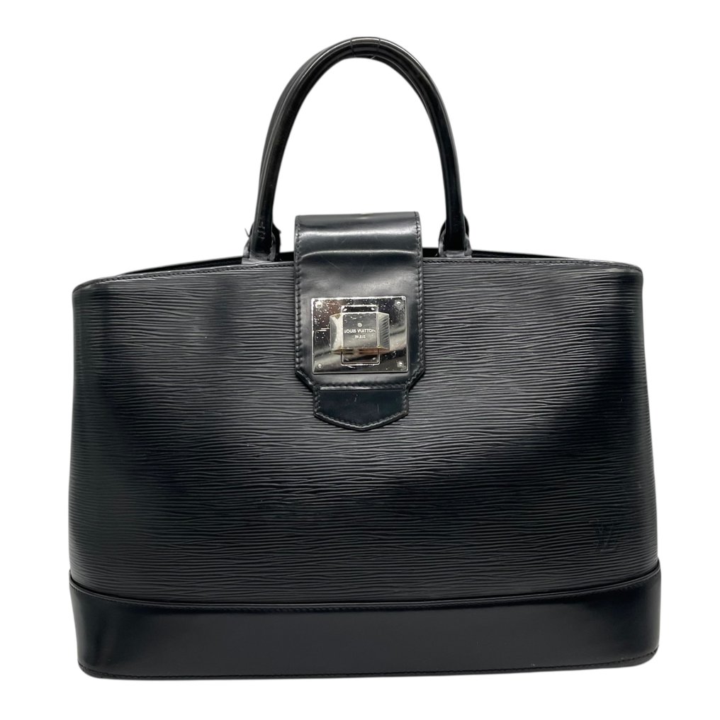 Louis Vuitton - Mirabeau GM Epi Leather Structured Handbag Top Handle Noir - Τσάντα #1.0