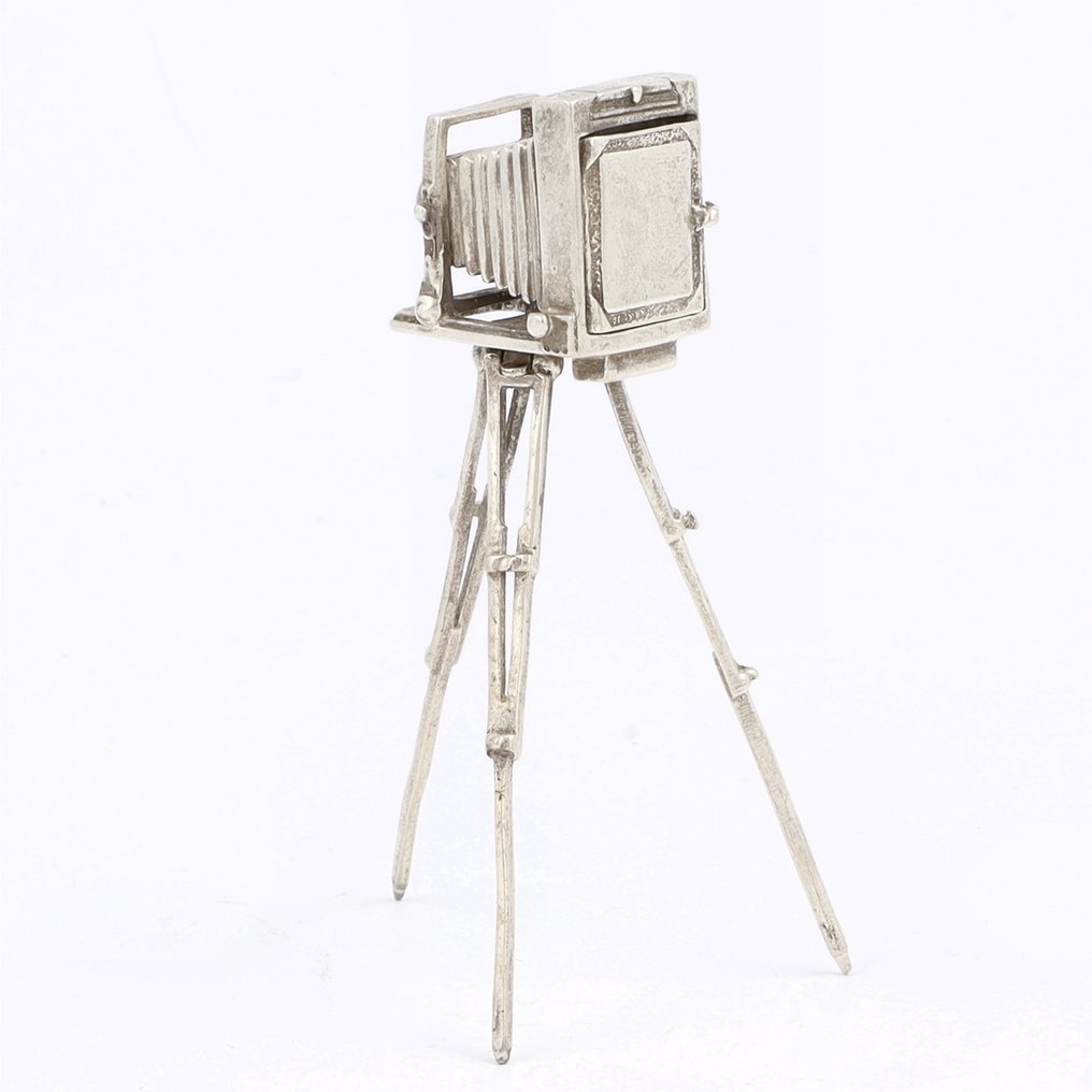 NO RESERVE - Medusa-Oro - 'Camera' - 微型雕像 - .925 銀 #1.0