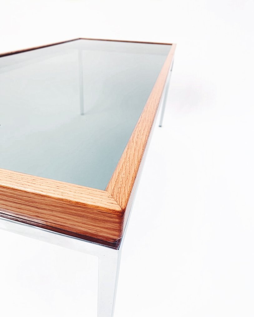 Kaffebord - Eik, Stål, Glass #4.3
