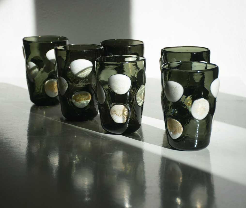 Ribes Atelier - Mariana Iskra - Υπηρεσία ποτού (6) - ΔΩΡΕΑΝ ΑΠΟΣΤΟΛΗ ΖΩΝΗ € - Γυαλί Murano - φτιαγμένο από έναν άνδρα στη Βενετία #3.2