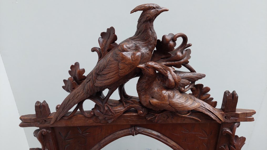 Skulptur, Paravan Black Forest - 135 cm - Eik - 1880 #2.1