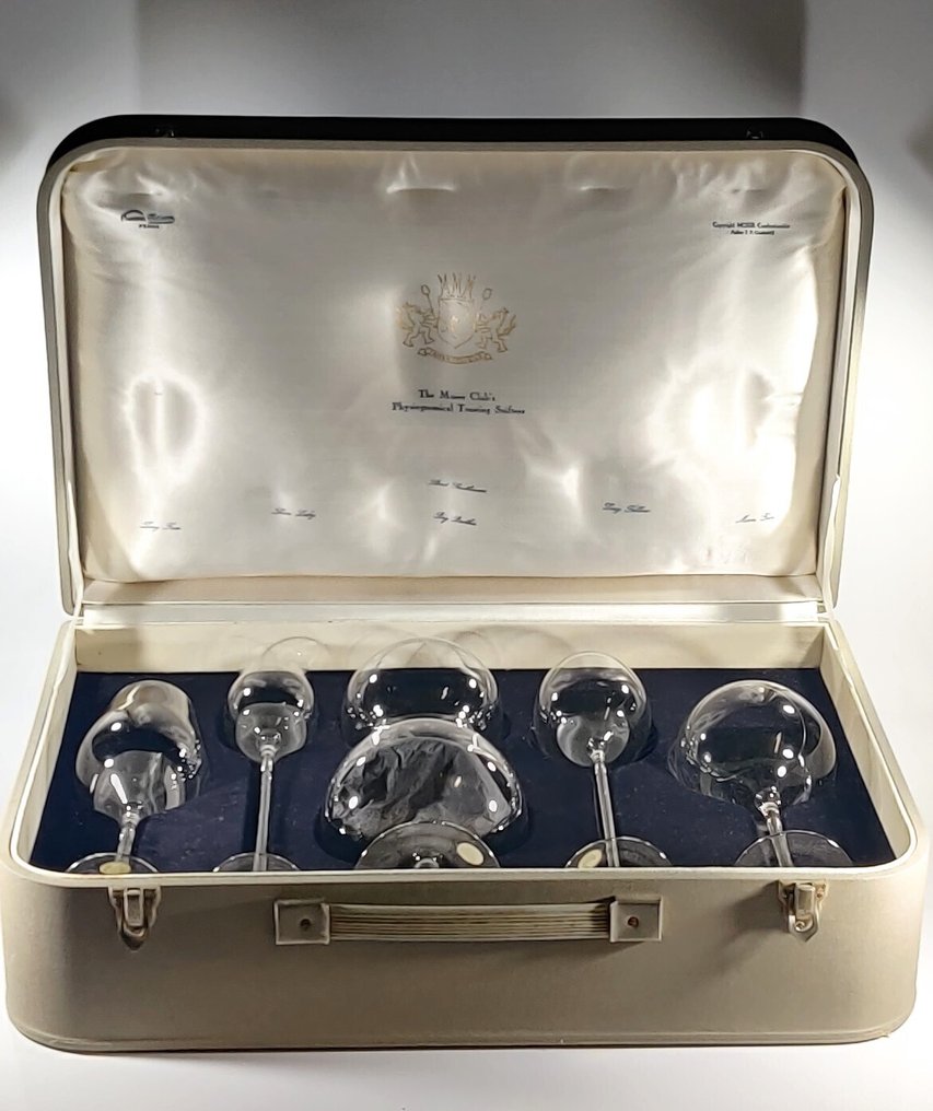 Moser & Söhne - Moser clubs - Ποτήρι - Φλυτζάνι για τοξοδότηση με φυσιογνωμική, 6 ποτήρια /θήκη. - Κρύσταλλο #1.0