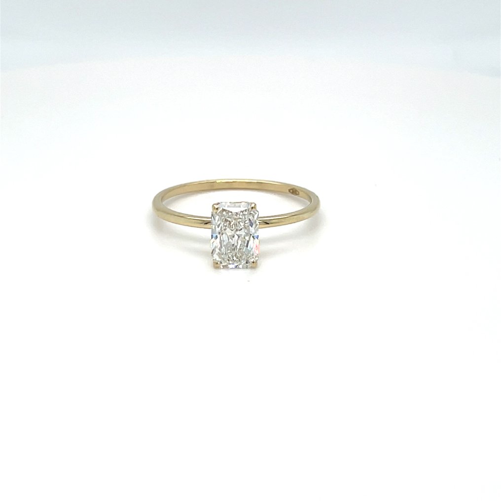 没有保留价 - 戒指 - 14K包金 黄金 -  1.04ct. tw. 钻石 (实验室培育) #1.0