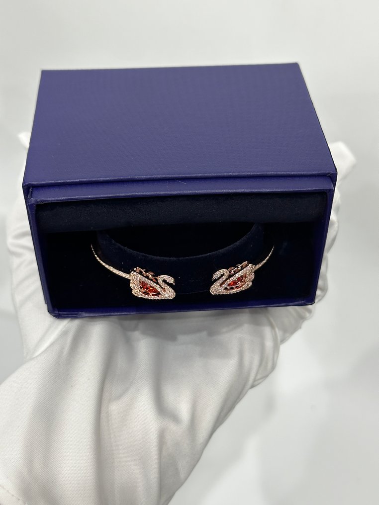 Swarovski - Statue, ICONIC SWAN Series Double Swan Bracelet - 0 cm - Krystal #1.0