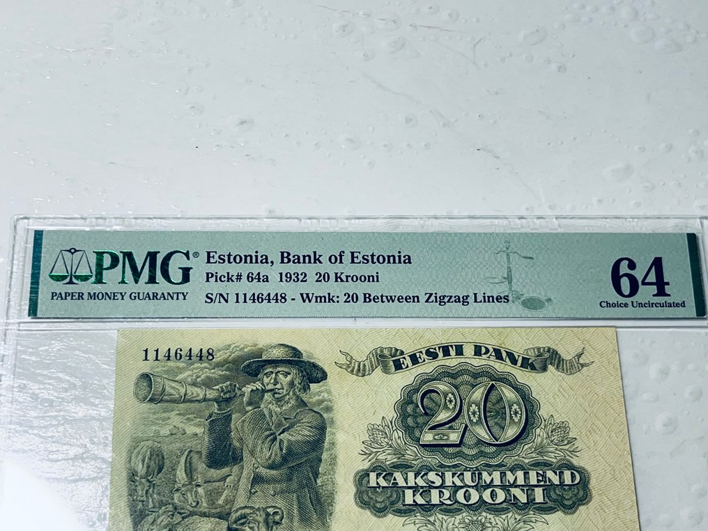 Estland. - 20 Krooni - 1932 - Pick 64a  (Ingen mindstepris) #2.1