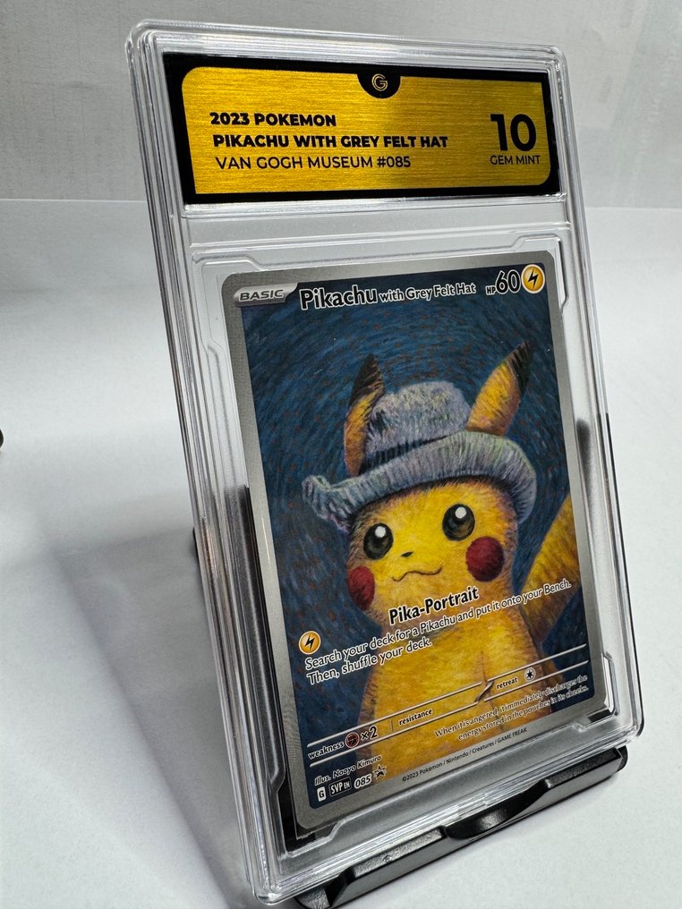 Pokémon - 1 Graded card - Pikachu 085 Προωθητική κάρτα, Πλήρης τέχνη, Περιορισμένη έκδοση - GG 10 - Βαθμολογημένη κάρτα με βαθμολογημένη υπογραφή #1.0