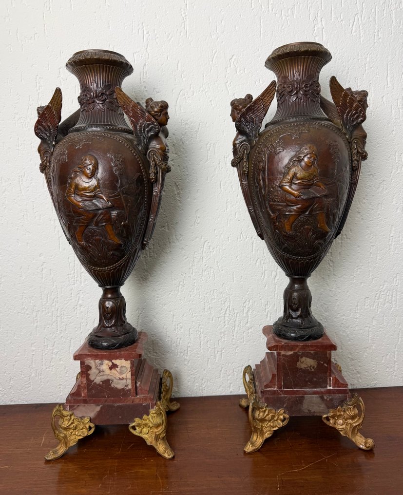 装饰饰品 (2) - J. Garnier (1853 - 1910) - 法国 - Vaas - 55 厘米 #4.3