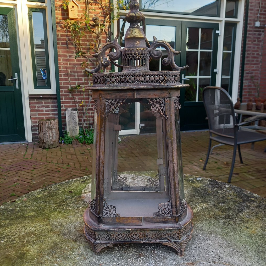 Lanterna - Lanterna de vela - 38 cm - Vidro, Metal #3.2