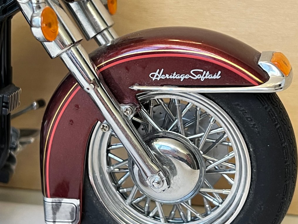 Franklin Mint 1:10 - Μοτοσικλέτα μοντελισμού - Harley-Davidson Model Heritage Softail 1976 #2.1