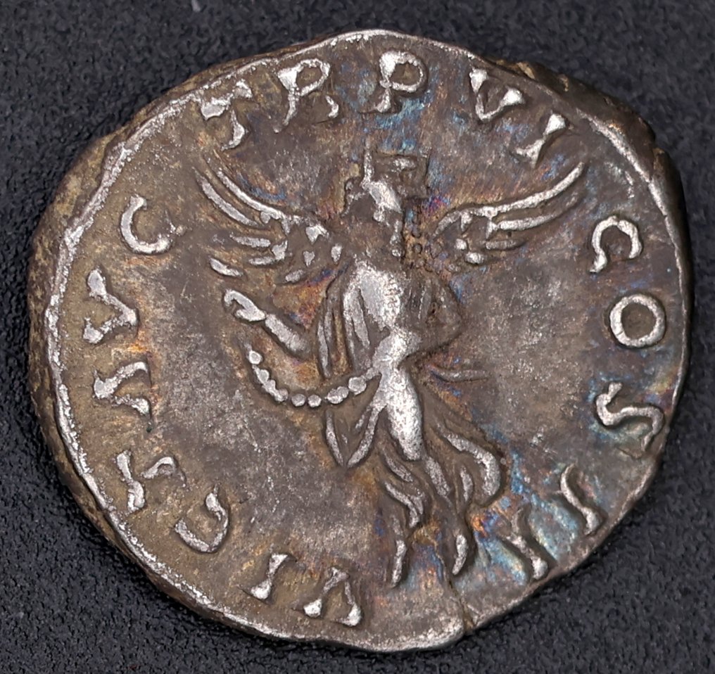 Ρωμαϊκή Αυτοκρατορία. Lucius Verus (AD 161-169). Denarius Rom - Victoria #1.0